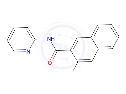 Chemical structure of 3-Hydroxy-N-(pyridin-2-yl)naphthalene-2-carboxamide