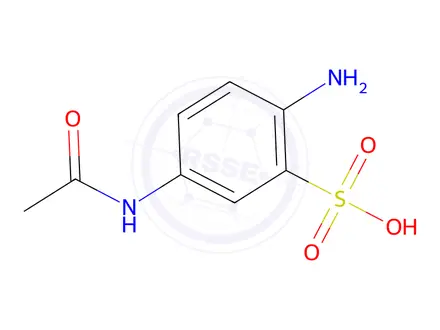 Chemical structure of 5-Acetamido-2-aminobenzenesulfonic acid
