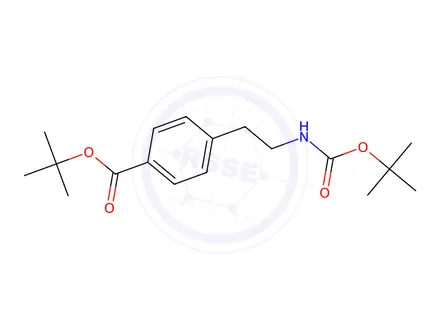 Chemical structure of Tert-Butyl 4-(2-(Boc-Amino)Ethyl)Benzoate