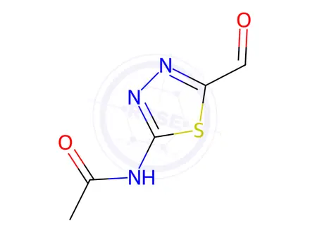 Chemical structure of N-(5-formyl-1,3,4-thiadiazol-2-yl)acetamide