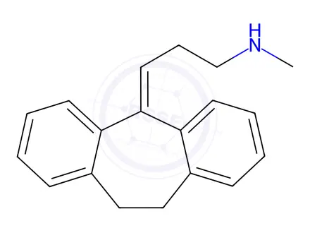 Chemical structure of Nortriptyline
