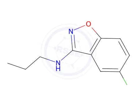 Chemical structure of 5-chloro-N-propyl-1,2-benzoxazol-3-amine