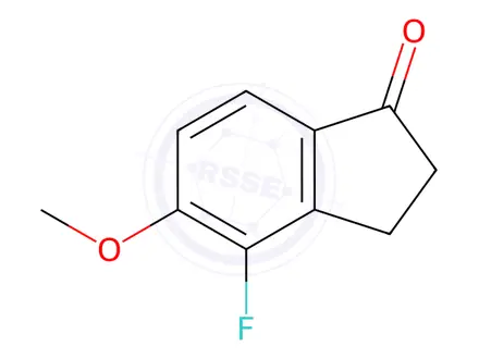 Chemical structure of 4-Fluoro-5-methoxy-indan-1-one