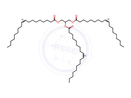 Chemical structure of Glyceryl trioleate