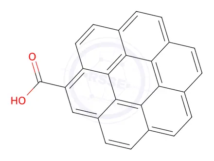 Chemical structure of Coronene-1-carboxylic acid