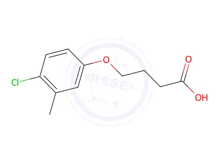 Chemical structure of 4-(4-Chloro-3-methylphenoxy)butanoic Acid