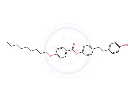 Chemical structure of 4-[2-(4-Hydroxyphenyl)ethyl]phenyl 4-(nonyloxy)benzoate