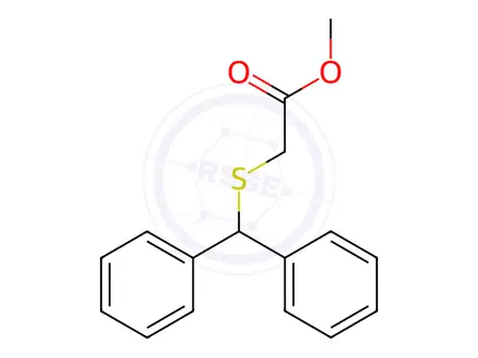 Chemical structure of Methyl 2-(benzhydrylthio)acetate