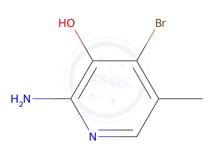 Chemical structure of 2-AMINO-4-BROMO-3-HYDROXY-5-PICOLINE
