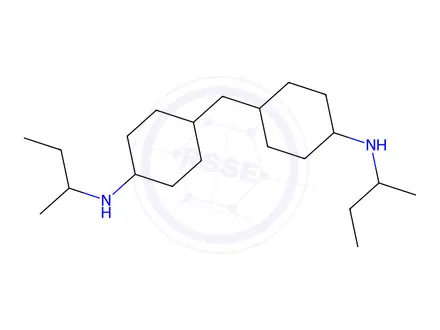 Chemical structure of Cyclohexanamine, 4,4-methylenebisN-(1-methylpropyl)-