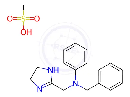 Chemical structure of Antazoline Methansulfonate