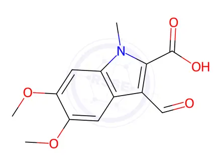 Chemical structure of 3-Formyl-5,6-dimethoxy-1-methyl-1h-indole-2-carboxylic acid