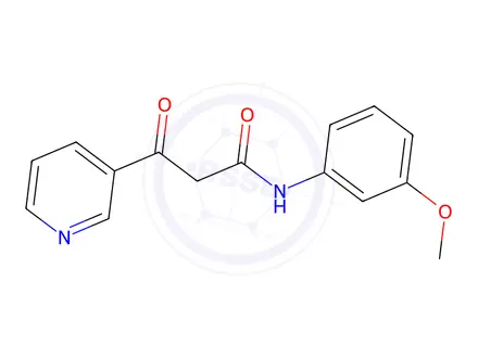 Chemical structure of N-(3-METHOXYPHENYL)-3-OXO-3-PYRIDIN-3-YLPROPANAMIDE