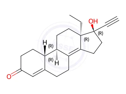 Chemical structure of Levonorgestrel EP Impurity A Racemic