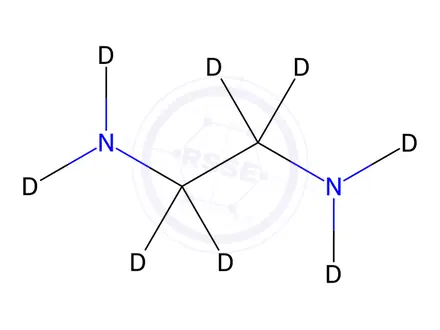Chemical structure of Ethylenediamine-D8