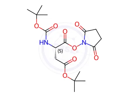 Chemical structure of BOC-Asp(OTBu)-OSU