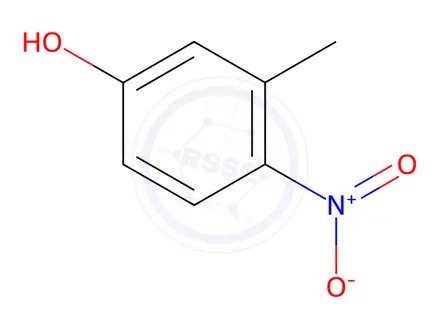 Chemical structure of 3-Methyl-4-nitrophenol
