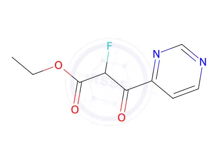 Chemical structure of Ethyl 2-fluoro-3-oxo-3-(pyrimidin-4-yl)propanoate