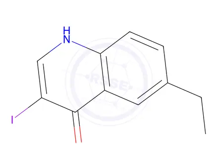Chemical structure of 6-Ethyl-3-iodoquinolin-4(1H)-one
