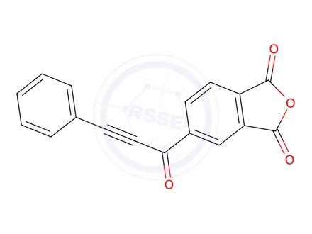 Chemical structure of 5-(3-phenylprop-2-ynoyl)-1,3-dihydro-2-benzofuran-1,3-dione