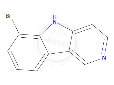 Chemical structure of 6-Bromo-5H-pyrido[4,3-b]indole