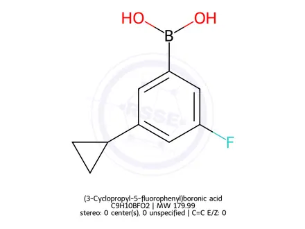 Chemical structure of (3-Cyclopropyl-5-fluorophenyl)boronic acid