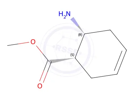 Chemical structure of (1S,6R)-Methyl 6-aminocyclohex-3-enecarboxylate
