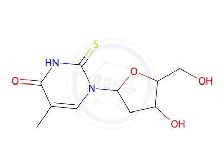 Chemical structure of 2-Thiothymidine