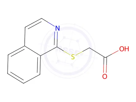 Chemical structure of 2-(isoquinolin-1-ylsulfanyl)acetic Acid