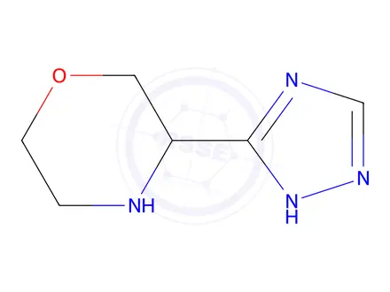 Chemical structure of 3-(1H-1,2,4-triazol-3-yl)morpholine