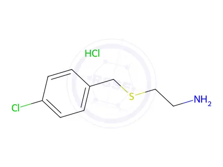Chemical structure of 2-[(4-chlorobenzyl)thio]ethanamine hydrochloride