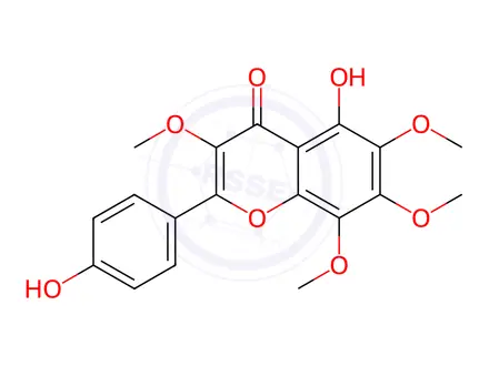 Chemical structure of Calycopterin
