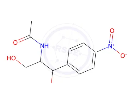 Chemical structure of N-acetyl-4-nitrophenylserinol
