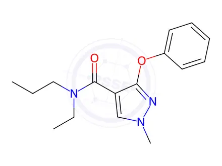 Chemical structure of N-Ethyl-1-methyl-3-phenoxy-N-propyl-1H-pyrazole-4-carboxamide