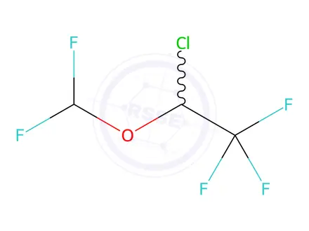 Chemical structure of Isoflurane