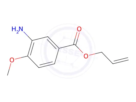 Chemical structure of Benzoic acid, 3-amino-4-methoxy-, 2-propenyl ester (9CI)