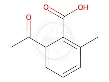 Chemical structure of 2-acetyl-6-methylbenzoic acid