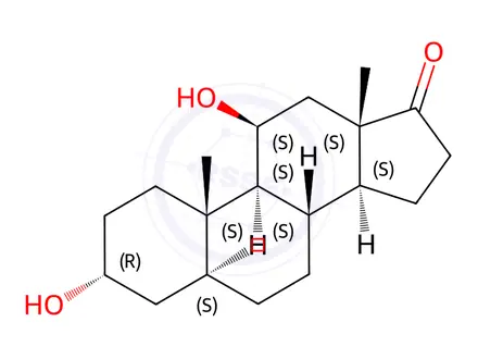 Chemical structure of 11-β-Hydroxyandrosterone