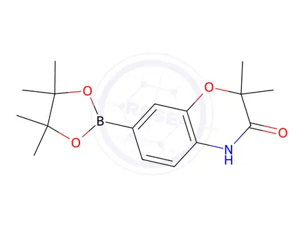 Chemical structure of 2,2-Dimethyl-7-(4,4,5,5-tetramethyl-1,3,2-dioxaborolan-2-yl)-2H-benzo[b][1,4]oxazin-3(4H)-one