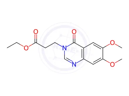 Chemical structure of Ethyl 3-(6,7-dimethoxy-4-oxoquinazolin-3(4H)-yl)propanoate