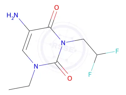Chemical structure of 5-Amino-3-(2,2-difluoroethyl)-1-ethylpyrimidine-2,4(1h,3h)-dione