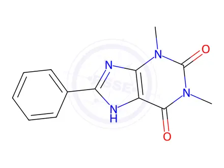 Chemical structure of 1,3-Dimethyl-8-phenylxanthine