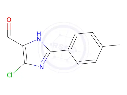 Chemical structure of 5-Chloro-2-(4-methylphenyl)-1H-imidazole-4-carbaldehyde