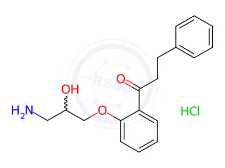 Chemical structure of Propafenone Hydrochloride Impurity 15