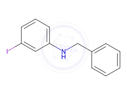 Chemical structure of n-Benzyl-3-iodoaniline