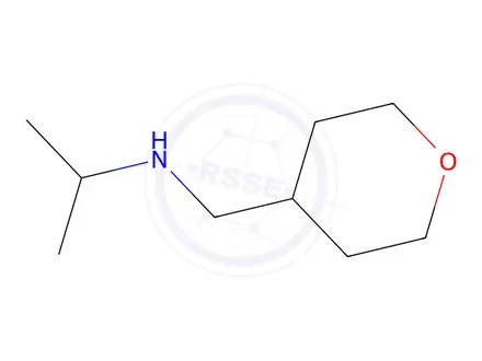 Chemical structure of N-((tetrahydro-2H-pyran-4-yl)methyl)propan-2-amine