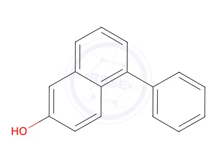 Chemical structure of 6-Hydroxy-1-Phenyl-Naphthalene