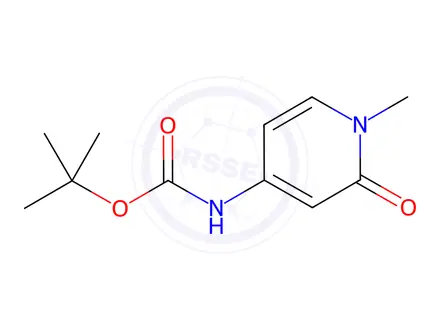 Chemical structure of Carbamic acid, N-(1,2-dihydro-1-methyl-2-oxo-4-pyridinyl)-, 1,1-dimethylethyl ester