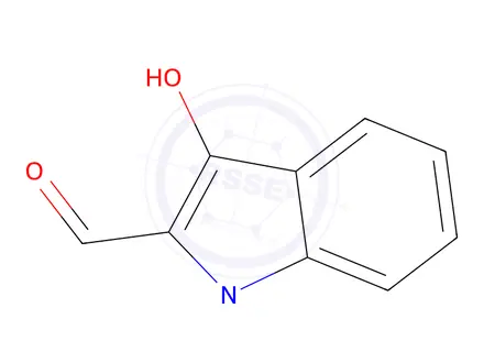 Chemical structure of 3-Hydroxy-1-methyl-1H-indole-2-carbaldehyde