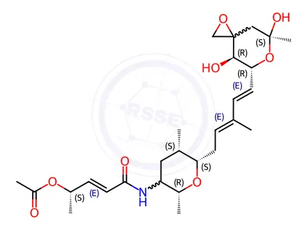 Chemical structure of FR901464